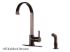 Kingston Brass Kitchen Faucet | Continental | Single Handle | Side Spray | Deck Mount