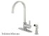 Kingston Brass Kitchen Faucet | Continental | Single Handle | Side Spray | Deck Mount