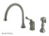 Kingston Brass Kitchen Faucet | Georgian | Gooseneck | Side Spray | Deck Mount