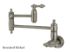 Restoration KS3108AL Two-Handle 1-Hole Wall Mount Pot Filler, Brushed Nickel