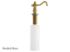 Vintage SD7607 Victorian Spout Metal Soap Dispenser, Brushed Brass