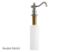 Vintage SD7608 Victorian Spout Metal Soap Dispenser, Brushed Nickel