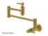Concord KS8107DL Two-Handle 1-Hole Wall Mount Pot Filler, Brushed Brass