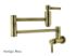 Concord KS8103DL Two-Handle 1-Hole Wall Mount Pot Filler, Antique Brass