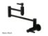 Concord KS8100DL Two-Handle 1-Hole Wall Mount Pot Filler, Matte Black