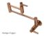 Concord KS810DLAC Two-Handle 1-Hole Wall Mount Pot Filler, Antique Copper