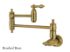 Restoration KS3107AL Two-Handle 1-Hole Wall Mount Pot Filler, Brushed Brass