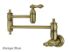 Restoration KS3103AL Two-Handle 1-Hole Wall Mount Pot Filler, Antique Brass