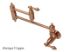 Restoration KS310ALAC Two-Handle 1-Hole Wall Mount Pot Filler, Antique Copper