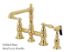Kingston Brass Kitchen Faucet | English Country | 4-Hole Bridge | Side Spray | Deck Mount