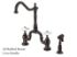 Kingston Brass Kitchen Faucet | English Country | Side Spray | Deck Mount