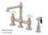 Kingston Brass Kitchen Faucet | English Country | Bridge | Side Spray | Deck Mount