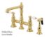 Kingston Brass Kitchen Faucet | English Country | Bridge | Side Spray | Deck Mount