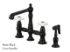 Kingston Brass Kitchen Faucet | English Country | Bridge | Side Spray | Deck Mount