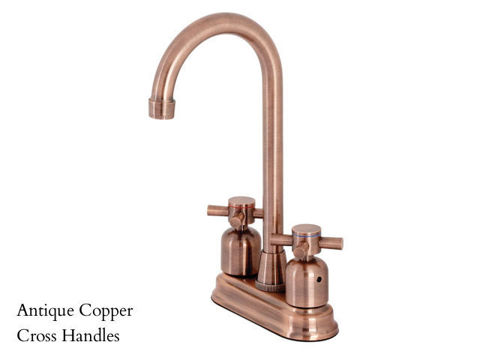 Kingston Brass Concord Two Handle Deck Mount Bar Faucet