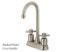 Kingston Brass Bar Faucet | Concord | Two Handle | Deck Mount
