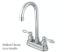 Kingston Brass Bar Faucet | Victorian | Centerset | Deck Mount