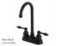 Kingston Brass Bar Faucet | Victorian | Centerset | Deck Mount