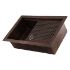 Hand hammered copper kitchen sink