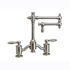 Waterstone Towson 12" Articulated Spout Bridge Kitchen Faucet - Lever Handles