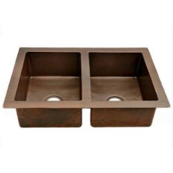 Custom copper kitchen sink