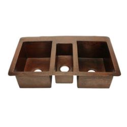 Custom copper kitchen sink