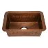 Hand hammered copper kitchen sink