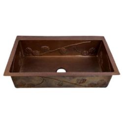 Undermount copper kitchen sink
