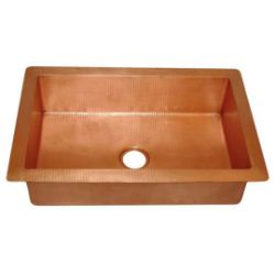 Antique copper kitchen sink