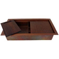 Custom copper kitchen sink