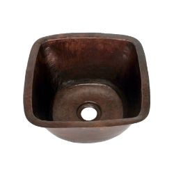SoLuna Copper Bar Sink | 15" | Rounded Edge