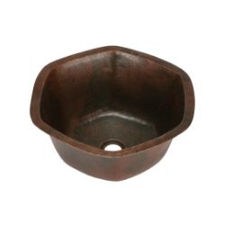 SoLuna Copper Bar Sink | 17.5" | Hexagon