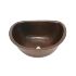 SoLuna Copper Bar Sink | 20" | D-Shape