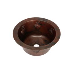 SoLuna Copper Bar Sink | Round | Grapes