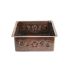 SoLuna Copper Prep Sink | 18" | Floral Vine