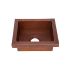 SoLuna Copper Prep Sink | 17" | Rimmed | Rectangle