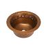 SoLuna Copper Prep Sink | Round | Floral