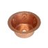 SoLuna Copper Prep Sink | Round | Fleur de Lis