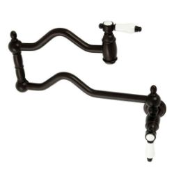 Kingston Brass Kitchen Faucet | Bel Air | Pot Filler | Wall Mount