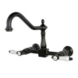 Kingston Brass Kitchen Faucet | Bel Air | Bridge | Wall Mount