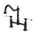 Kingston Brass Kitchen Faucet | Bel Air | Bridge | Deck Mount
