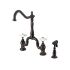 Kingston Brass Kitchen Faucet | English Country | Side Spray | Deck Mount