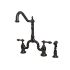 Kingston Brass Kitchen Faucet | English Country | Bridge | Side Spray | Deck Mount