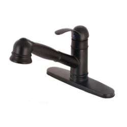 Kingston Brass Kitchen Faucet | Eden | Pull Out | Deck Mount