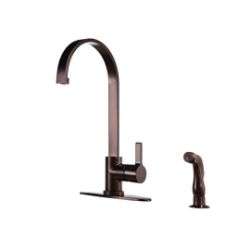 Kingston Brass Kitchen Faucet | Continental | Single Handle | Side Spray | Deck Mount