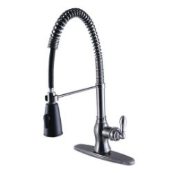 Kingston Brass Kitchen Faucet | Gourmetier | Pull-Down | Single Handle | Deck Mount