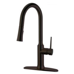Kingston Brass Kitchen Faucet | Gourmetier | New York | Pull-Down | Single Post | Deck Mount
