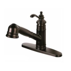 Kingston Brass Kitchen Faucet | Templeton | Pull Out | Deck Mount