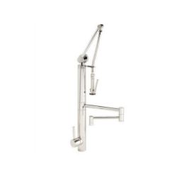 Waterstone Contemporary Kitchen Faucet | Gantry | 18" Articulated Spout | Deck Mount