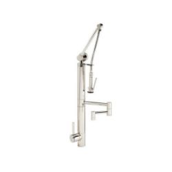 Waterstone Contemporary Kitchen Faucet | Gantry | 12" Articulated Spout | Deck Mount